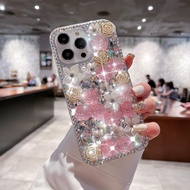 Crystal Phone Casing For SAMSUNG S25 S24 Ultra 23 S22 S21 S20 Plus Note 20 A55  A35 A25 A15 A05 A05S