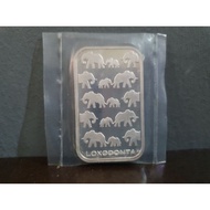 1 oz Rand Loxodonta Silver Bar