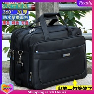 【现货正品】Ready Stock Large-capacity computer bag Oxford cloth men's briefcase business handbag men busi