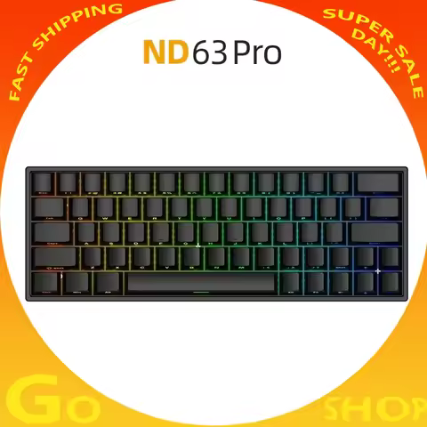 New Irok Nd63 Pro Magnetic Switch Keyboard Smart Speed 8k Low Delay E-Spots Wired Gaming Keyboard Rg