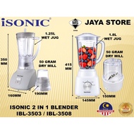 Isonic 2-In-1 Blender (1.25L) IBL-3503 / (1.8L) IBL-3508 (350W Power)