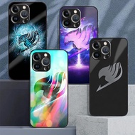 Fairy Tail 02 Tempered Glass Phone Case For IPhone 15 14 13 12 11 Pro XS Max Plus Mini X XR 8 7 6s S