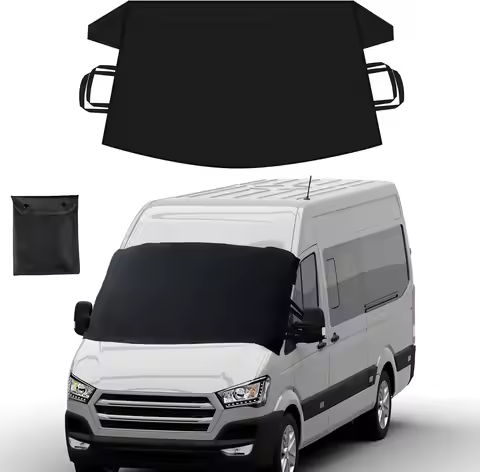 Heavy-Duty Windshield Cover for Snow and Frost Protection, Fits Vans and MPVs, XX-Large Size 78x45 I