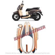 STIKER STRIPING LIS BODY MOTOR HONDA SCOOPY FASHION 2022 2023 STANDAR FULL SET