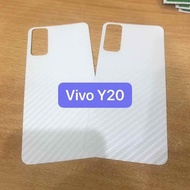 Vivo Y20 / VIVO Y20i / VIVO Y20s Carbon Skin - Back Skin Handphone Protector