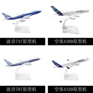 16CM Alloy Airplane Model Boeing 737 Boeing 747 Airplane 380 Boeing 777 Airplane Daquan