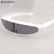 DREAMFOREST Personality Mirrored Lens Visor Sunglasses Laser Eyeglasses Futuristic Narrow Cyclops Gl