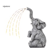 (VIP)  Solar Elephant Garden Ornament with Ip65 Waterproof Solar Light Resin Outdoor Patio Lawn Balc