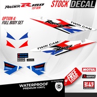 Raider 150 1st gen Decals - Waterproof Motorcycle Sticker for 1st Suzuki Carb Model