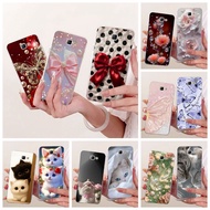 For Samsung Galaxy J7 Prime Case G610F G610M G610Y Fashion Butterfly Bow Soft Silicone Cover For Gal