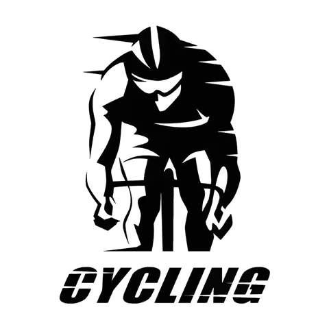 Car Sticker Cycling Words Cyclist Race Bike Sport Fashion Vinyl Decals 12.7M*16.7CM