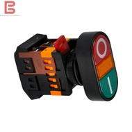 Double Push Button ON OFF with Light 22 / 25mm APBB-22N TAB