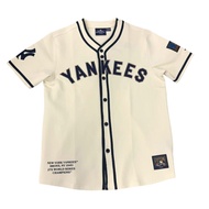 [JABOW Sports Life Hall] Fanatics MLB Yankees Retro Embroidered Jersey Short Sleeve Vintage White 74