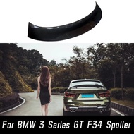 For 2013-2019 BMW 3 Series GT F34 Real Carbon Fiber Car Rear Trunk Lid Lip Body Kit Spoiler Wings Tu