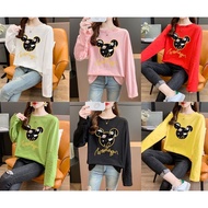 [AMYGO] Baju T Shirt Perempuan Lengan Panjang Women Long Sleeve Wanita Murah Baju T Shirt Perempuan Lengan Panjang    Wa