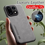 Casing For OnePlus 15 OnePlus15 1+15 2025 Luxury Leather Phone Case Fashion Couple Protection Casing