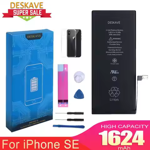 High Capacity Phone Battery For iPhone SE Replacement Batterie Cycle Battery 1624 mAh Free Tool Kit 