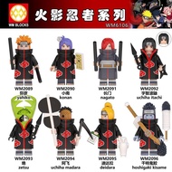 Chinese Building Blocks WM6106 Naruto Series Yahiko Akatsuhiko Uchiha Itachi Boy Children Assembly T