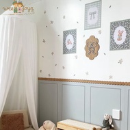 Meadow Bunny With Wooden Classic Border Bottom And Upper Sticker[Size:W1.8*H2.5m][Weejoyz]