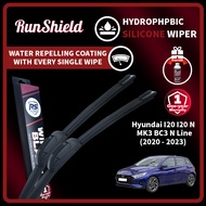RunShield For Hyundai I20 I20 N MK3 BC3 2020 - 2023 N Line Hydrophobic Coating Silicone Wiper Blade 