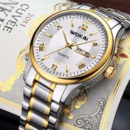 Swiss genuine new automatic non-mechanical men s watch men s fashion business waterproof double calendar quartz watch
