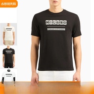 Armani Exchange AX Armani Men's Letter Printed Cotton Short-Sleeved T-Shirt
