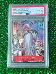 Thẻ Rayleigh Silvers OP08-118 PSA 10 2024 Manga Rare Two Legends One Piece Japanese 1459 NF31 1-3