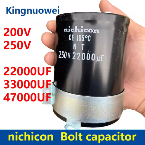 nichicon 200V 250V 22000UF 33000UF 47000UF Bolt Aluminium Electrolytic Capacitor Inverter capacitor 