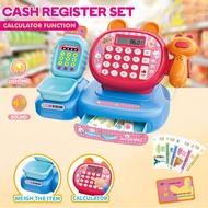 Cashier Machine Toys Baby Cash Simulated Scan Register Casher Children Pretend Play Set Kids Gift