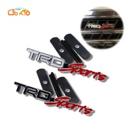 GTIOATO TRD Sports Metal Front Grille Emblem Sticker For Toyota Vios Innova Fortuner Hiace Wigo Rush