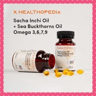 Healthopedia Sacha inchi oil + Sea Buckthorns oil (2 X 60 Softgels)