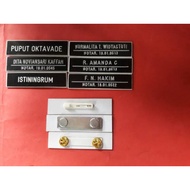 Engraved Name Plate (Betabuk) Engraved Chest Name Plate PDH Name Plate/ Name/ TAG Nametag/