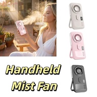 [COD] Handheld Mist Fan, Mini Size Mist Sprayer Portable Mist Fan, Humidifier Fan USB Powered Compac