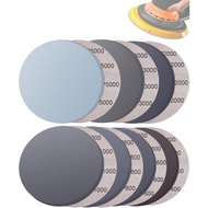 70Pcs 6 Inch Wet Dry Sanding Paper Discs Hook and Loop, 5000 3000 2000 1000 800 600 400 Fine Grit Sa