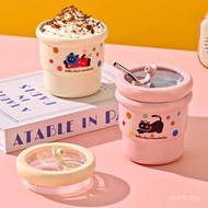 Student Dopamine 304 Cup with Straw Coffee Cup Stainless Steel Cute Food Grade High-value Water Cup