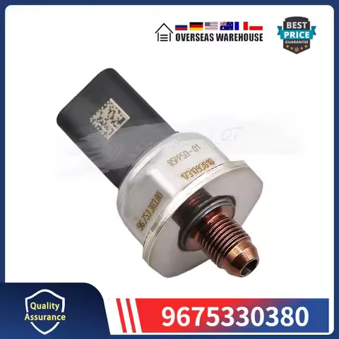 1PCS Fuel Rail Pressure Sensor 9675330380 85PP50-01 For Peugeot Citroen
