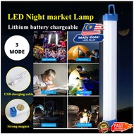 Lampu Magnet Led Light Tube Rechargeable 30W 60W 80W Hangable Camping Lamp Lithium Battery Long-Time