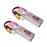 GAONENG 450mAh 2S HV LiPo Battery 7.6V 80/160C XT30 Plug for Trashcans Larva X Micro FPV Racing Dron