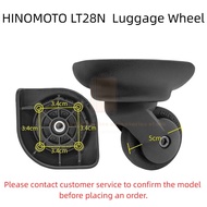 2pcs HINOMOTO LT28N Silent Luggage Wheel Replacement | Universal Single Suitcase Caster Repair Parts