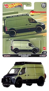 Hot Wheels Car Culture Circuit Legend, Premium 1:64 Scale Die-Cast Mercedes-Benz Sprinter Van, Deuts