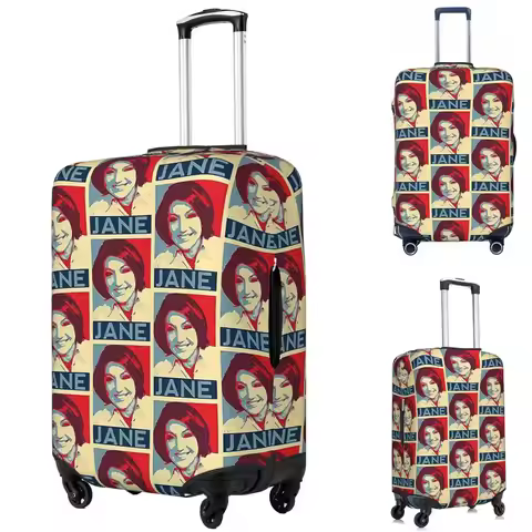 Jane Mcdonald Suitcase Cover Protection Elastic Trip Luggage Protector Covers for 18-32 Inch