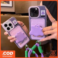 Suitable for OPPO A5i A6Pro A5X A5 5G A5i A60 PRO A3 A3X A5 PRO A3 PRO Cartoon Purple Monster Stand 