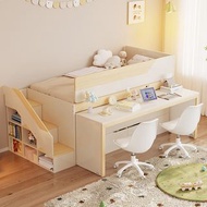 兒童組合床 帶書桌半高床 拖床 床 Bunk bed 書枱衣櫃一體床 高架床 上床下書枱 多功能床架 床 3尺床 single bed 衣櫃床 上下床 包送貨free delivery 高低床 兒童床