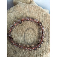 Platinum rutilated quartz bracelet 8,9 cups - 9,2 cups
