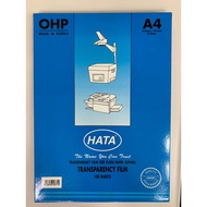 READY STOCK : HATA OHP TRANSPARENCY FILM OVERHEAD PROJECTOR FILM A4 SIZE 100 SHEET