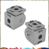 2 Pcs Aluminum Alloy Pivot Joint for Aluminum Extrusion Profile 2020 Series Flexible Pivot Joint 202