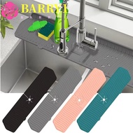 BARRY1 Kitchen Silicone Faucet Mat, Foldable Non-Slip Sink Faucet Mat, Durable Anti-Splash Extended 