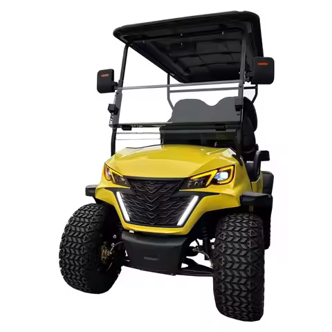 New Model 4/5 kw Golf Carts Car 72V Price Electric Buggy Lithium Battery Golf Cart with Solar Panel