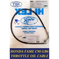 100% TSK ORIGINAL HONDA FAME C90F C-90 C90-F GB6 THROTTLE OIL CABLE MINYAK KABEL TROTEL TALI