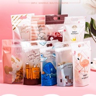 50pcs Cute Flamingo Ziplock Candy Cookies Cute Door Gift Plastic Bag Packaging